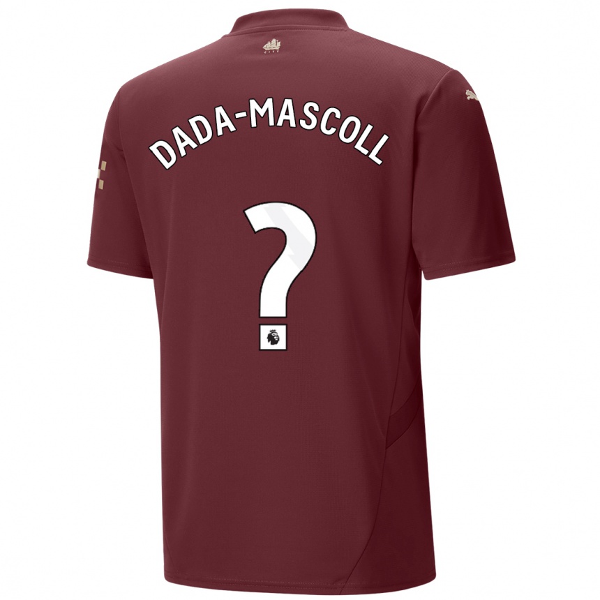 Hombre Fútbol Camiseta Isaiah Dada-Mascoll #0 Granate Equipación Tercera 2024/25 México