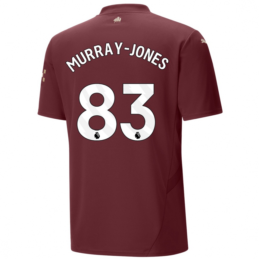 Hombre Fútbol Camiseta George Murray-Jones #83 Granate Equipación Tercera 2024/25 México