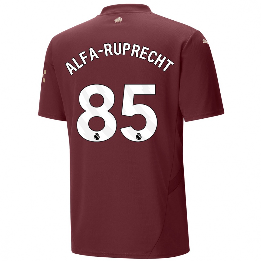 Hombre Fútbol Camiseta Farid Alfa-Ruprecht #85 Granate Equipación Tercera 2024/25 México