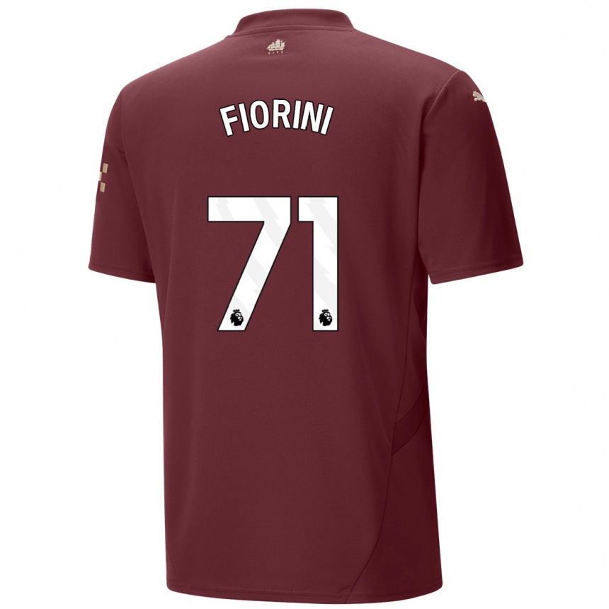 Hombre Fútbol Camiseta Lewis Fiorini #71 Granate Equipación Tercera 2024/25 México