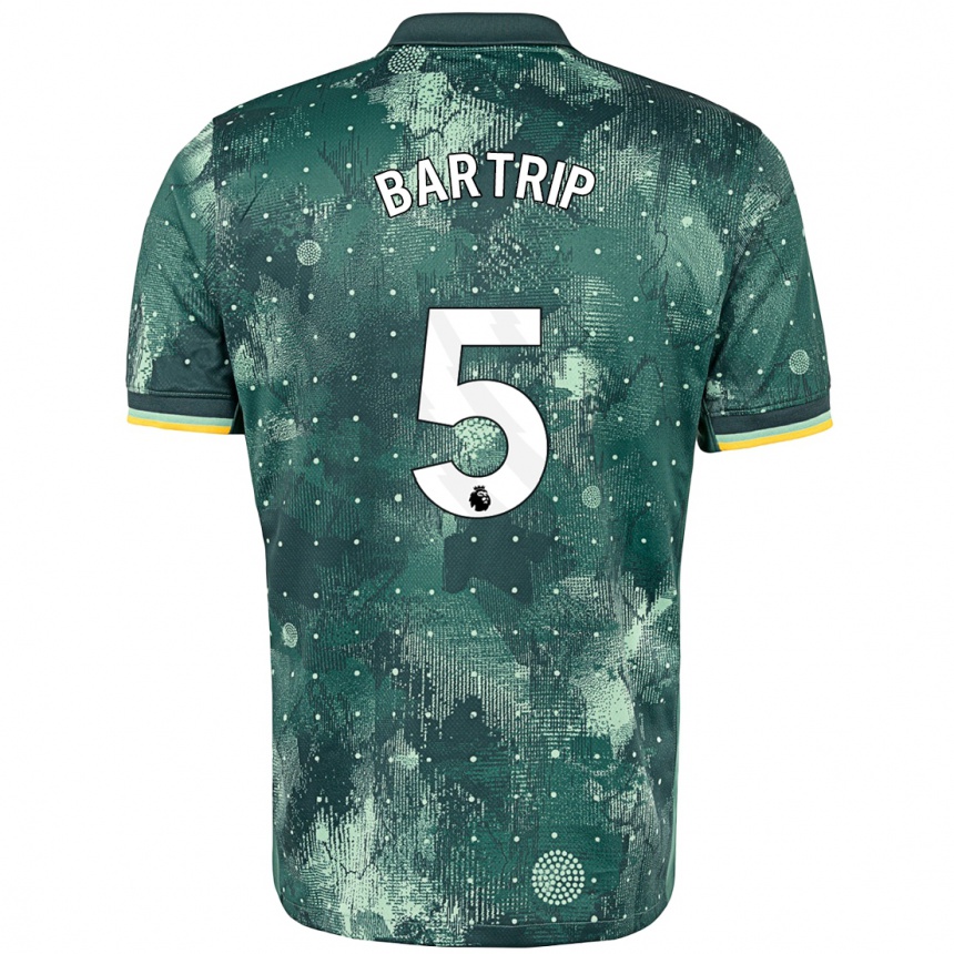 Hombre Fútbol Camiseta Molly Bartrip #5 Verde Menta Equipación Tercera 2024/25 México