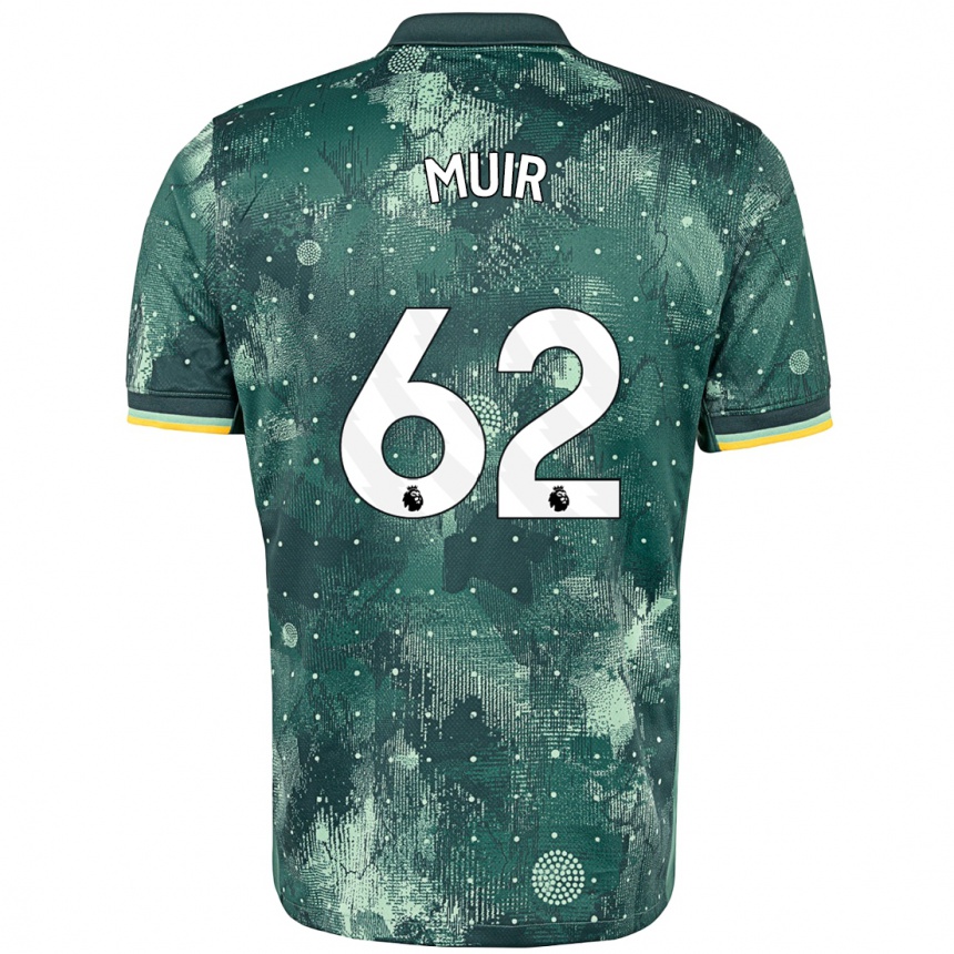 Hombre Fútbol Camiseta Marqes Muir #62 Verde Menta Equipación Tercera 2024/25 México