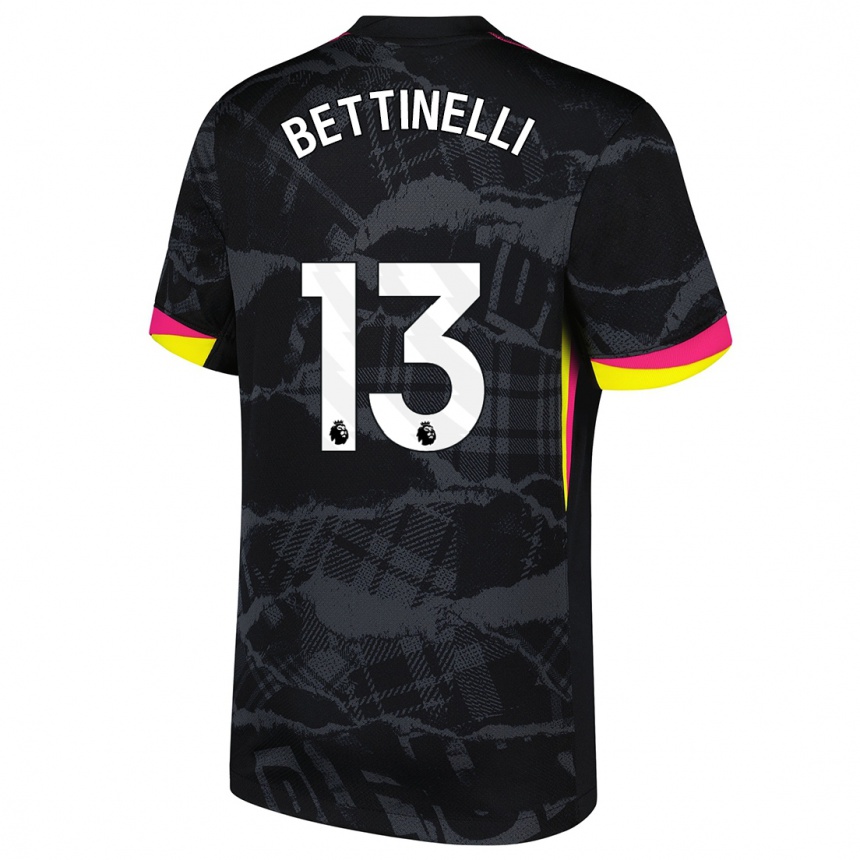 Hombre Fútbol Camiseta Marcus Bettinelli #13 Negro Rosa Equipación Tercera 2024/25 México