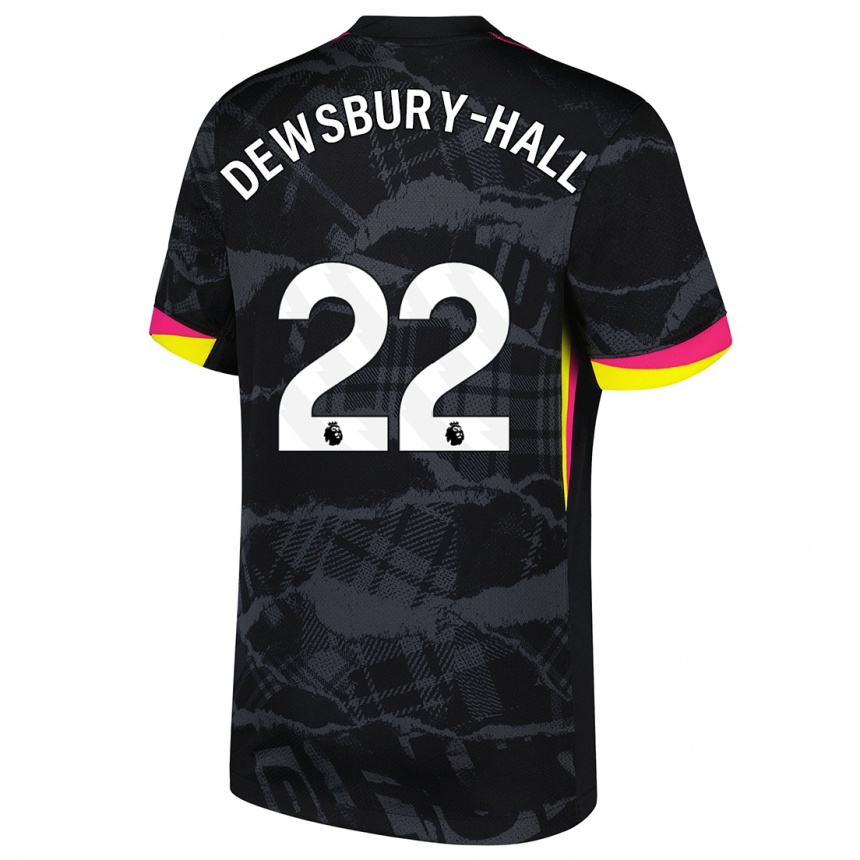 Hombre Fútbol Camiseta Kiernan Dewsbury-Hall #22 Negro Rosa Equipación Tercera 2024/25 México