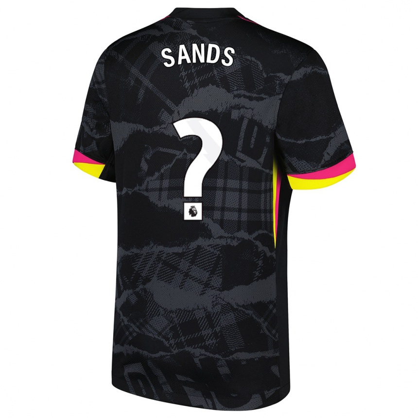 Hombre Fútbol Camiseta Hudson Sands #0 Negro Rosa Equipación Tercera 2024/25 México