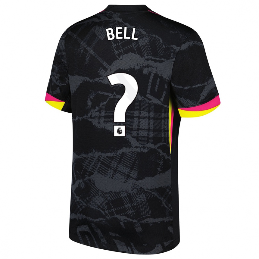 Hombre Fútbol Camiseta Toby Bell #0 Negro Rosa Equipación Tercera 2024/25 México