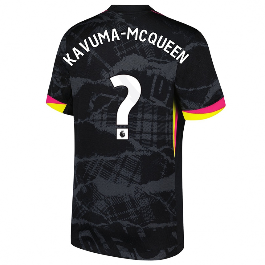 Hombre Fútbol Camiseta Ryan Kavuma-Mcqueen #0 Negro Rosa Equipación Tercera 2024/25 México