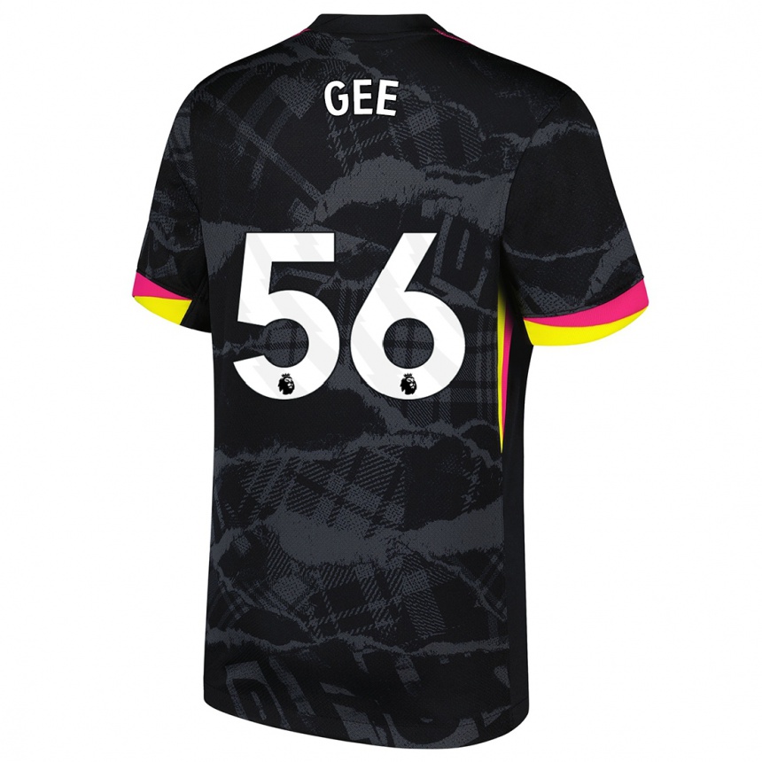 Hombre Fútbol Camiseta Billy Gee #56 Negro Rosa Equipación Tercera 2024/25 México