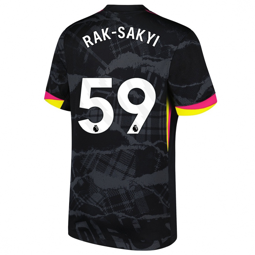 Hombre Fútbol Camiseta Sam Rak-Sakyi #59 Negro Rosa Equipación Tercera 2024/25 México