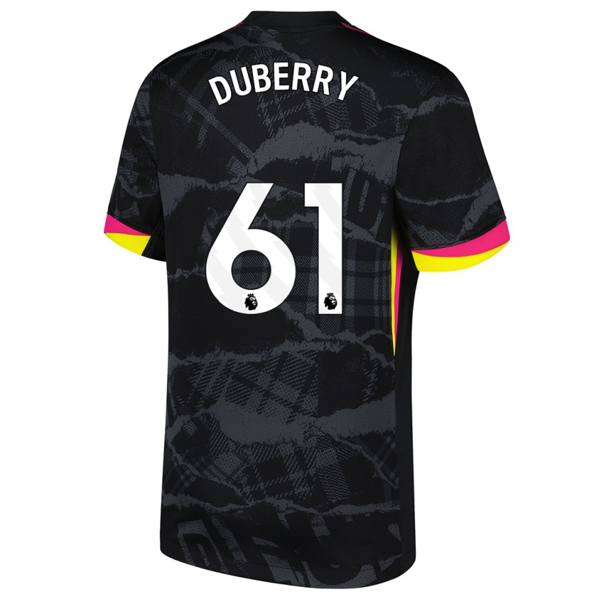 Hombre Fútbol Camiseta Zain Silcott-Duberry #61 Negro Rosa Equipación Tercera 2024/25 México