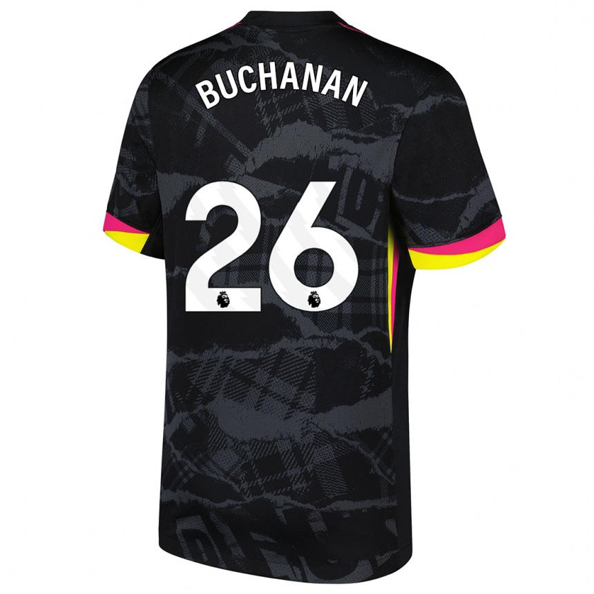 Hombre Fútbol Camiseta Kadeisha Buchanan #26 Negro Rosa Equipación Tercera 2024/25 México