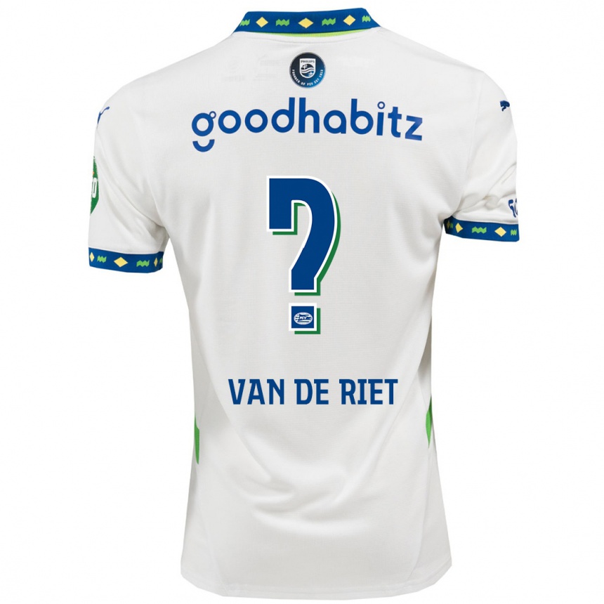 Hombre Fútbol Camiseta Raf Van De Riet #0 Blanco Azul Oscuro Equipación Tercera 2024/25 México