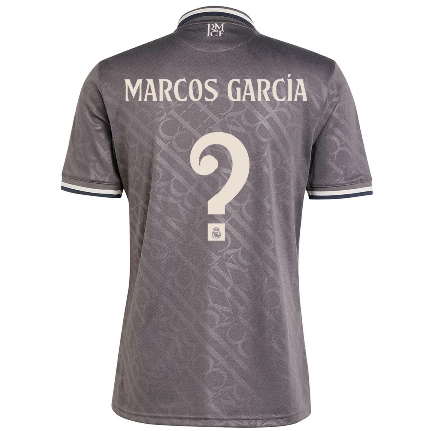 Hombre Fútbol Camiseta Marcos García #0 Carbón Equipación Tercera 2024/25 México