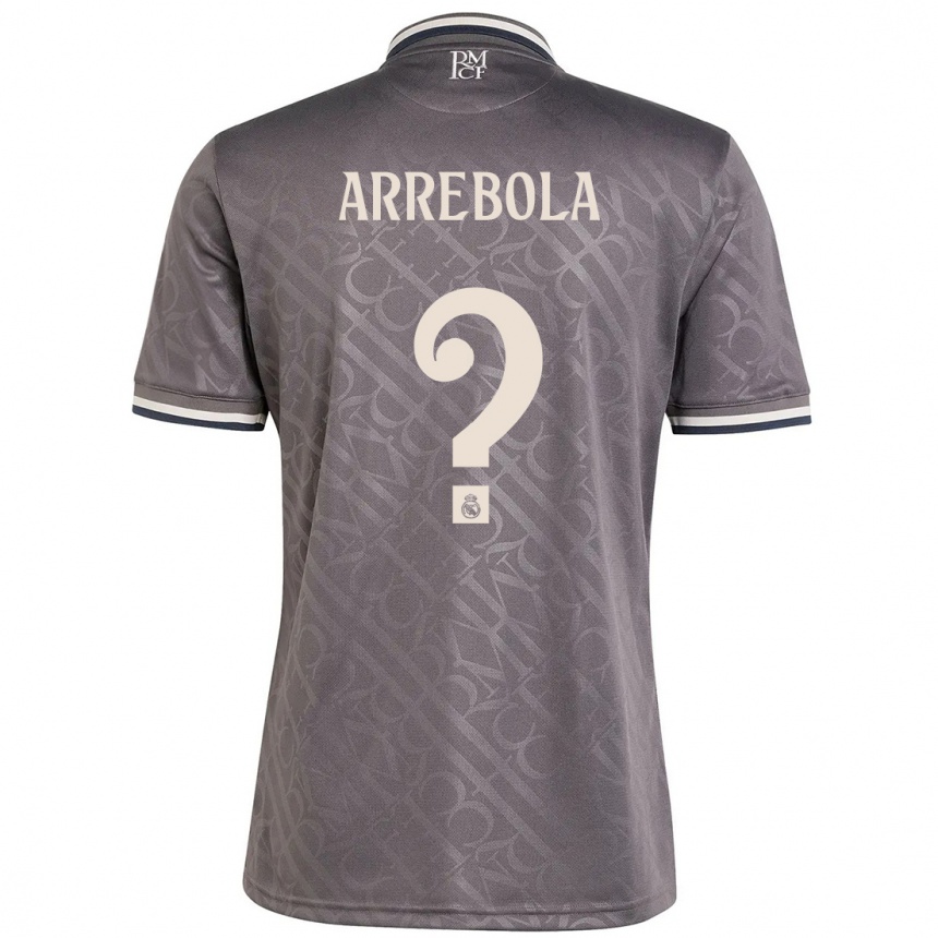 Hombre Fútbol Camiseta Hugo Arrebola #0 Carbón Equipación Tercera 2024/25 México