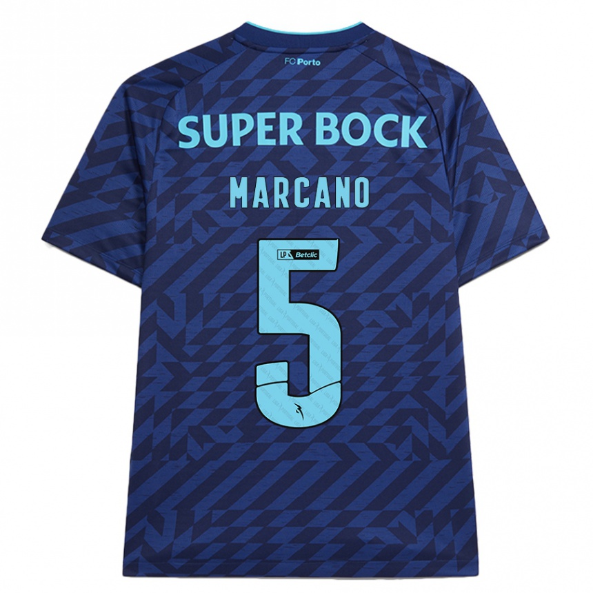 Hombre Fútbol Camiseta Iván Marcano #5 Azul Marino Equipación Tercera 2024/25 México