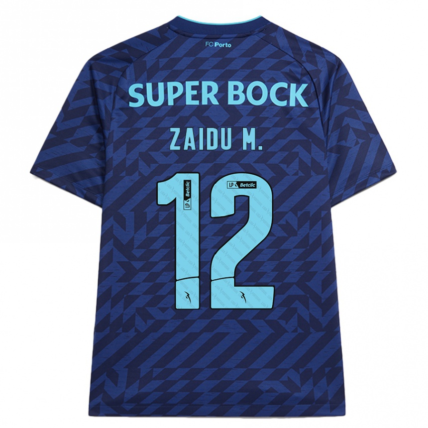 Hombre Fútbol Camiseta Zaidu #12 Azul Marino Equipación Tercera 2024/25 México