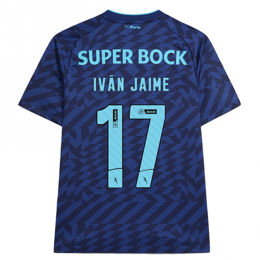 Hombre Fútbol Camiseta Iván Jaime #17 Azul Marino Equipación Tercera 2024/25 México