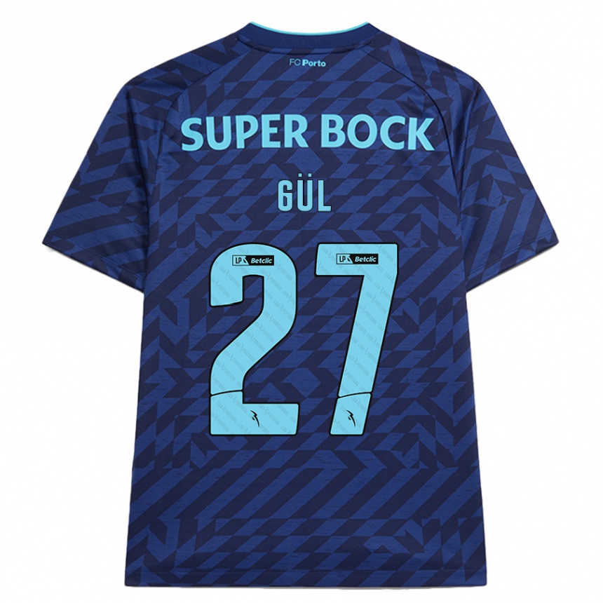 Hombre Fútbol Camiseta Deniz Gül #27 Azul Marino Equipación Tercera 2024/25 México