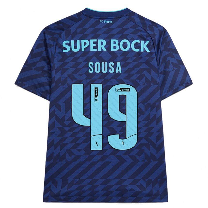 Hombre Fútbol Camiseta Gonçalo Sousa #49 Azul Marino Equipación Tercera 2024/25 México