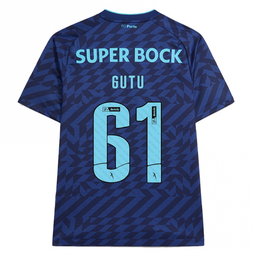 Hombre Fútbol Camiseta Denis Gutu #61 Azul Marino Equipación Tercera 2024/25 México