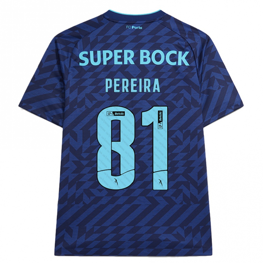 Hombre Fútbol Camiseta Martim Pereira #81 Azul Marino Equipación Tercera 2024/25 México