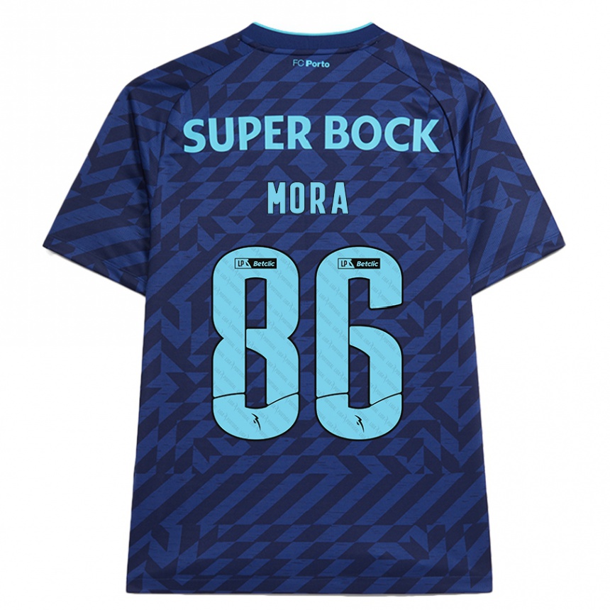 Hombre Fútbol Camiseta Rodrigo Mora #86 Azul Marino Equipación Tercera 2024/25 México