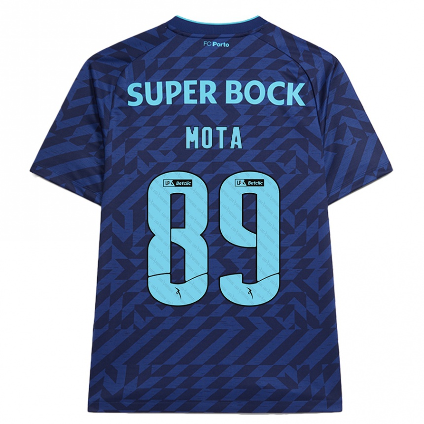 Hombre Fútbol Camiseta Luís Mota #89 Azul Marino Equipación Tercera 2024/25 México