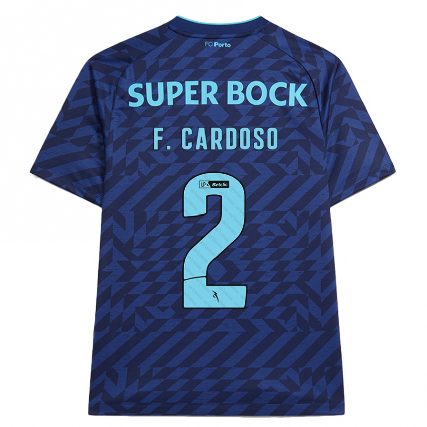 Hombre Fútbol Camiseta Fábio Cardoso #2 Azul Marino Equipación Tercera 2024/25 México