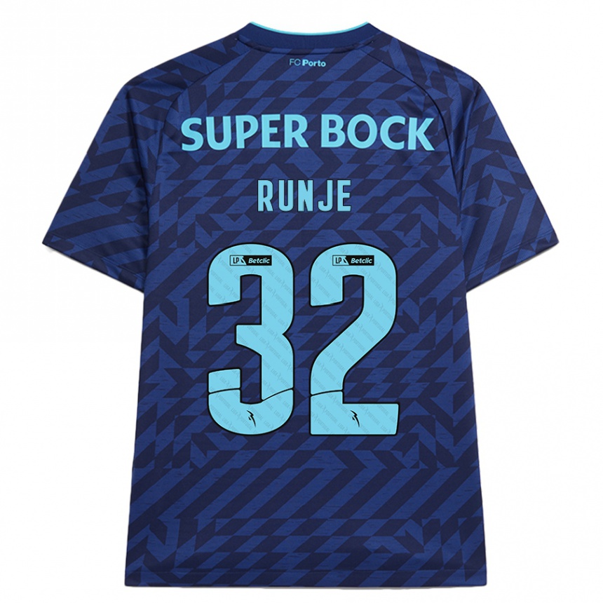 Hombre Fútbol Camiseta Roko Runje #32 Azul Marino Equipación Tercera 2024/25 México