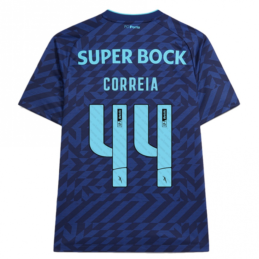 Hombre Fútbol Camiseta Romain Correia #44 Azul Marino Equipación Tercera 2024/25 México