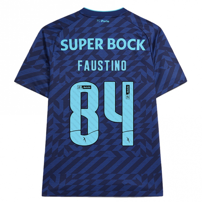 Hombre Fútbol Camiseta Levi Faustino #84 Azul Marino Equipación Tercera 2024/25 México