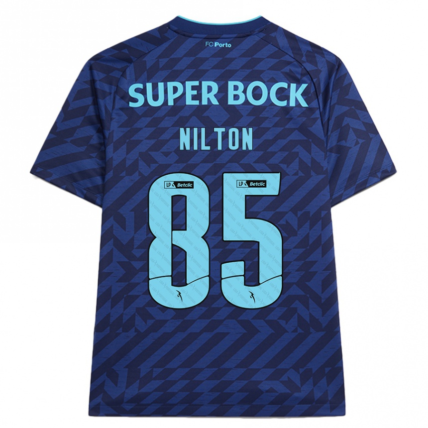 Hombre Fútbol Camiseta Nilton #85 Azul Marino Equipación Tercera 2024/25 México