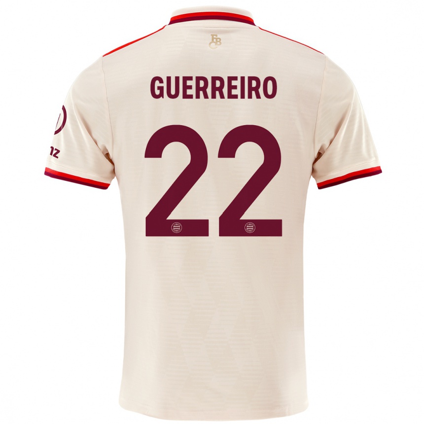 Hombre Fútbol Camiseta Raphaël Guerreiro #22 Lino Equipación Tercera 2024/25 México