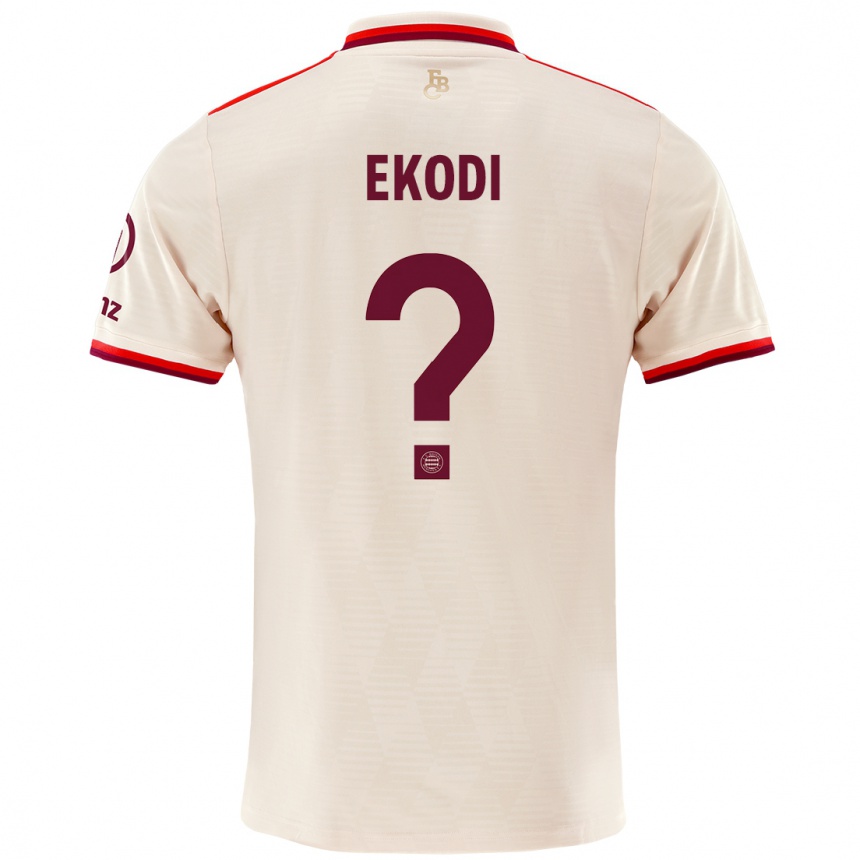 Hombre Fútbol Camiseta Michel Ekodi #0 Lino Equipación Tercera 2024/25 México