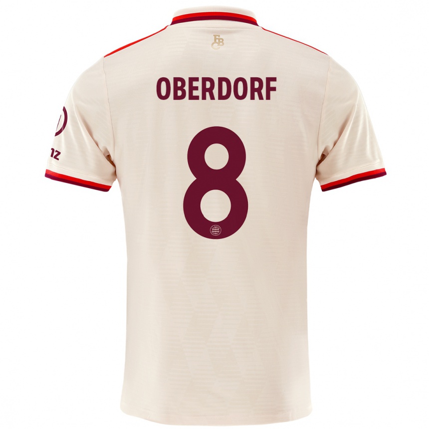 Hombre Fútbol Camiseta Lena Oberdorf #8 Lino Equipación Tercera 2024/25 México