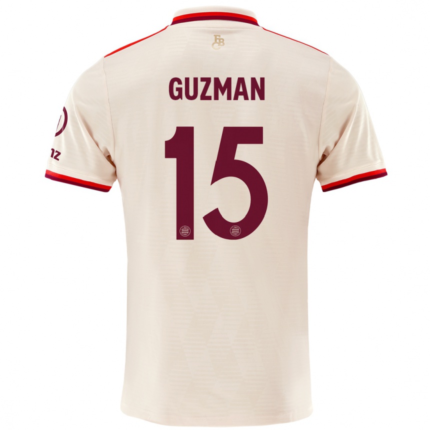 Hombre Fútbol Camiseta Ana María Guzmán #15 Lino Equipación Tercera 2024/25 México