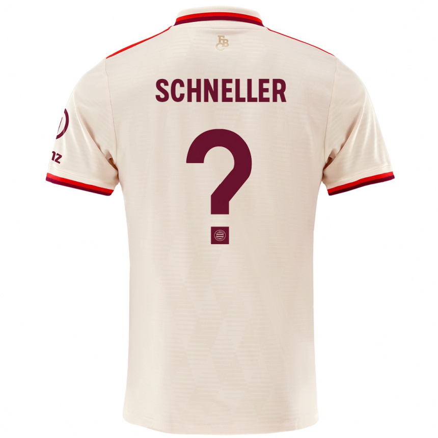 Hombre Fútbol Camiseta Lukas Schneller #0 Lino Equipación Tercera 2024/25 México