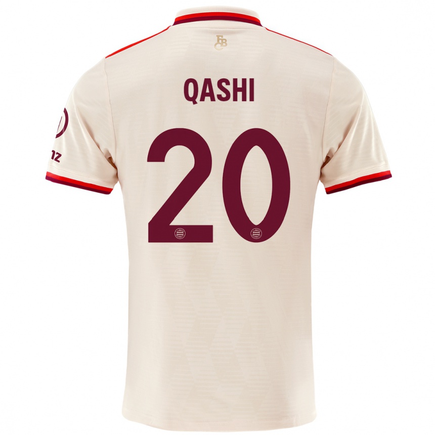 Hombre Fútbol Camiseta Yousef Qashi #20 Lino Equipación Tercera 2024/25 México