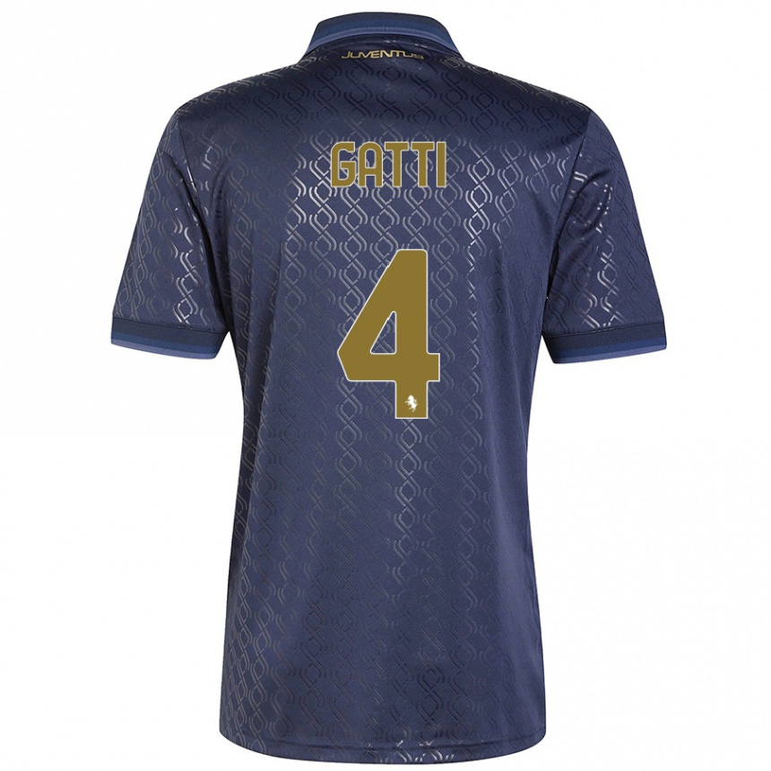 Hombre Fútbol Camiseta Federico Gatti #4 Azul Marino Equipación Tercera 2024/25 México