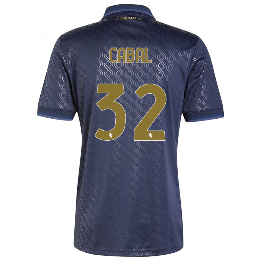 Hombre Fútbol Camiseta Juan Cabal #32 Azul Marino Equipación Tercera 2024/25 México