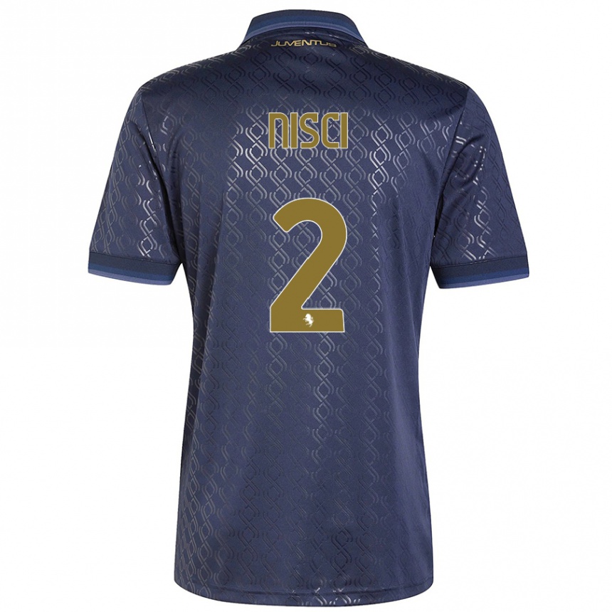 Hombre Fútbol Camiseta Alessandro Nisci #2 Azul Marino Equipación Tercera 2024/25 México