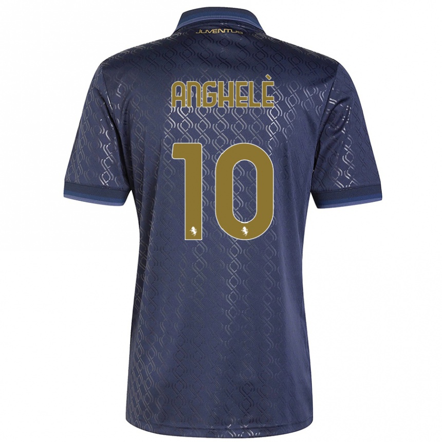 Hombre Fútbol Camiseta Lorenzo Anghelè #10 Azul Marino Equipación Tercera 2024/25 México