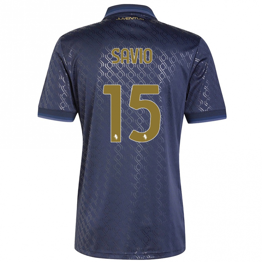 Hombre Fútbol Camiseta Federico Savio #15 Azul Marino Equipación Tercera 2024/25 México