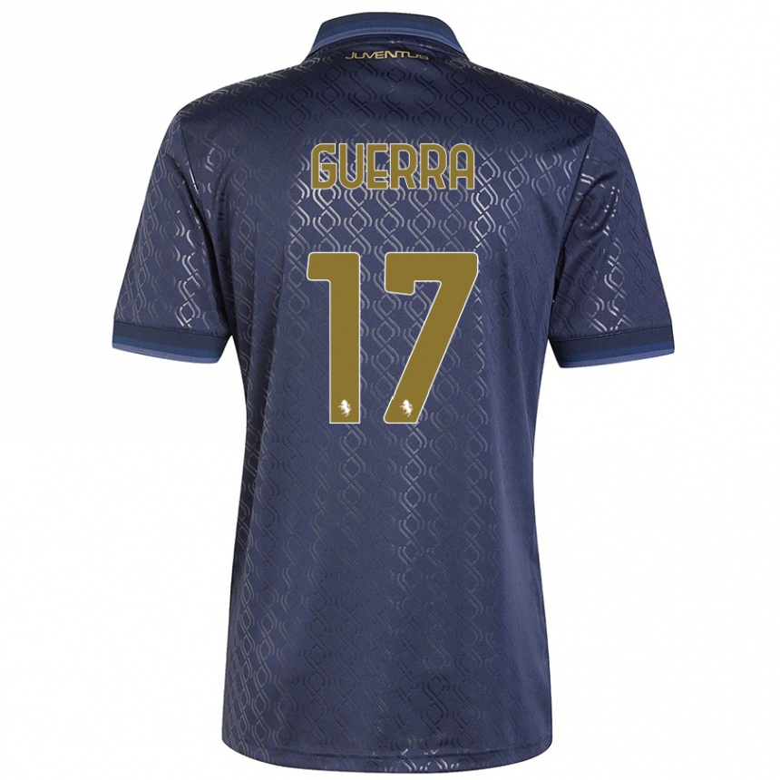 Hombre Fútbol Camiseta Simone Guerra #17 Azul Marino Equipación Tercera 2024/25 México