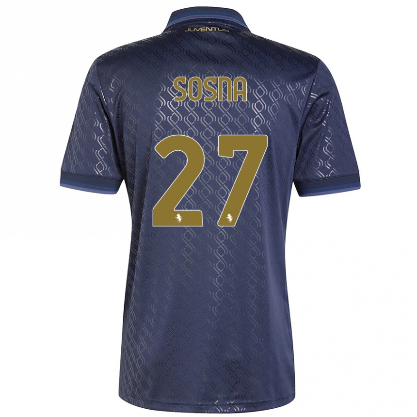 Hombre Fútbol Camiseta Adam Sosna #27 Azul Marino Equipación Tercera 2024/25 México