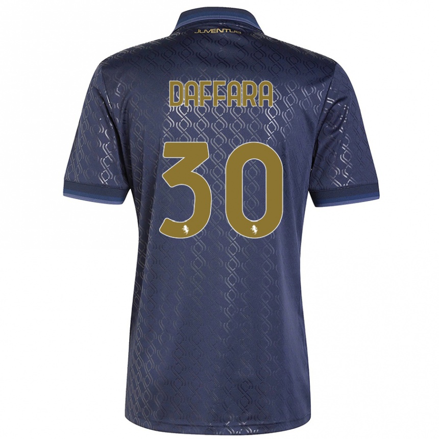 Hombre Fútbol Camiseta Giovanni Daffara #30 Azul Marino Equipación Tercera 2024/25 México