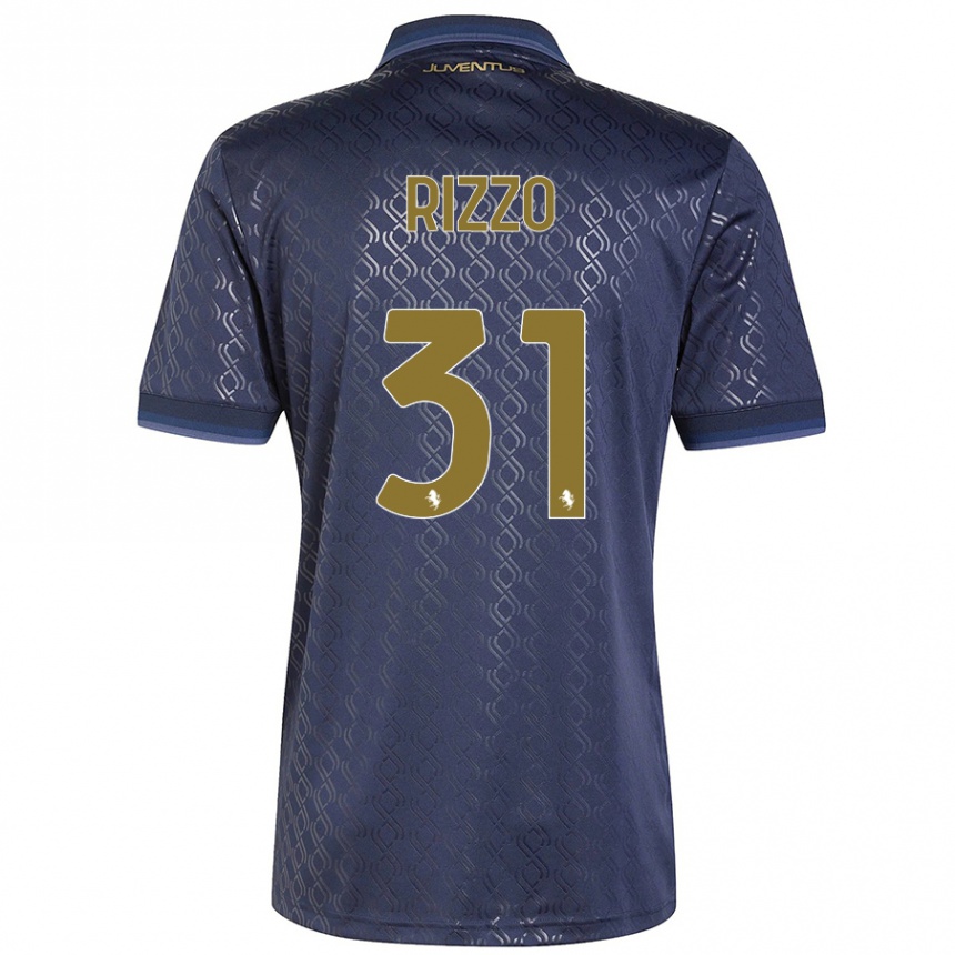 Hombre Fútbol Camiseta Niccolò Rizzo #31 Azul Marino Equipación Tercera 2024/25 México