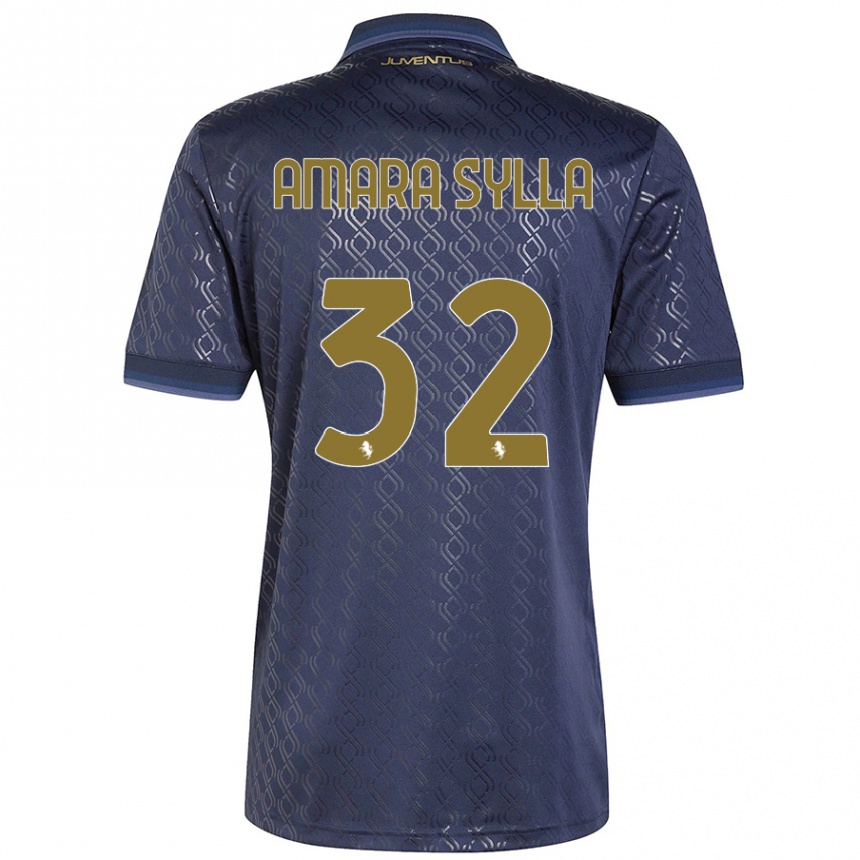 Hombre Fútbol Camiseta Idris Amara Sylla #32 Azul Marino Equipación Tercera 2024/25 México