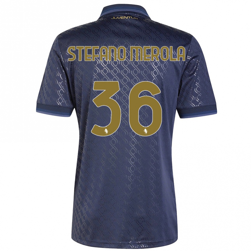 Hombre Fútbol Camiseta Antonio Stefano Merola #36 Azul Marino Equipación Tercera 2024/25 México