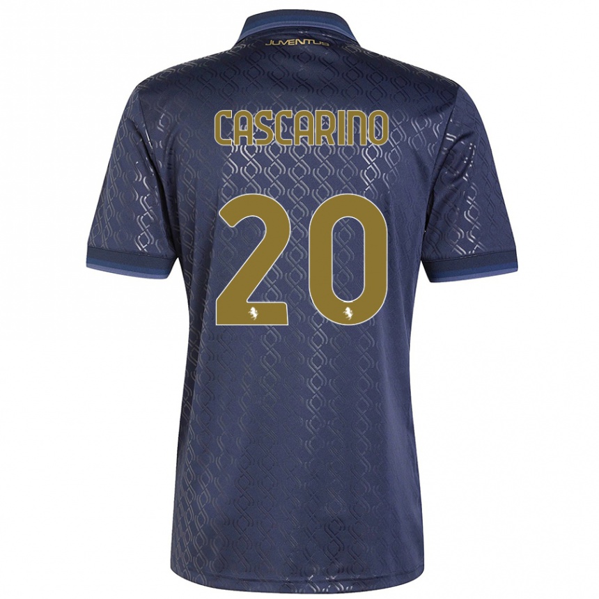 Hombre Fútbol Camiseta Estelle Cascarino #20 Azul Marino Equipación Tercera 2024/25 México